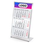Tischkalender 2026 mit deinem eigenen Logo: Ansicht der individuellen Werbefläche.