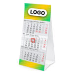 Tischkalender 2026 mit deinem Firmenlogo: Hauptansicht der großzügigen Werbefläche.